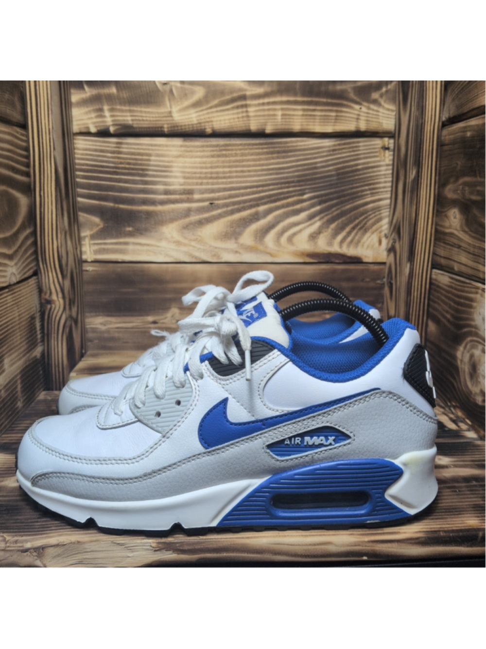 Air Max 90 LTR Men’s Size 8 White/Game Royal-Photon Dust FN6843-100